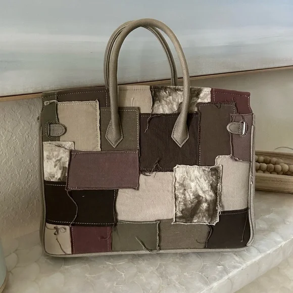 Patchwork Tote Bag by Emotional World Vintage - Picture 2 of 5